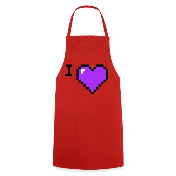 I Love Herz Platzhalter Text - Kochschürze - Rot - Vorne - AI Model Male 185 dark (185cm)