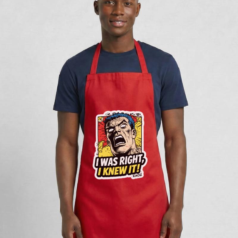 J’avais raison, je le savais, comique Tablier de cuisine