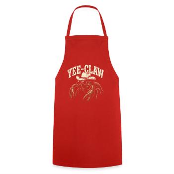 Yee-Claw-Flusskrebse, Cajun-Meeresfrüchte, Flusskr - Kochschürze - Rot - Vorne - AI Model Male 185 dark (185cm)