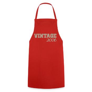 20 ans 2006 Vintage Retro Cadeau Anniversaire - Tablier de cuisine - rouge - Devant - AI Model Male 185 dark (185cm)