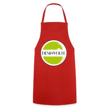Désinvolte  - Tablier de cuisine - rouge - Devant - AI Model Male 185 dark (185cm)