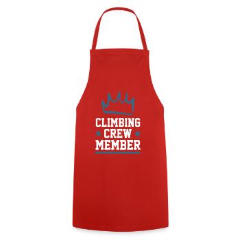 Climbing Crew - Cooking Apron - red - Front - AI Model Male 185 dark (185cm)