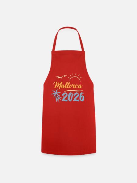Mallorca 2026 - Kochschürze - Rot