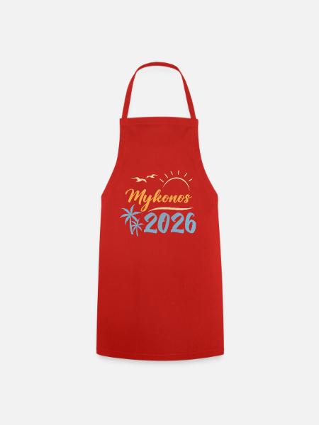 Mykonos 2026 - Kochschürze - Rot