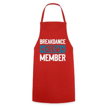 Breakdance Crew - Cooking Apron - red - Front - AI Model Male 185 dark (185cm)