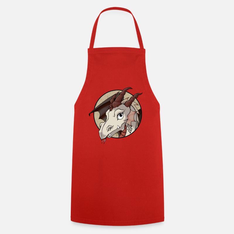 Cute Dragon - Cooking Apron - red
