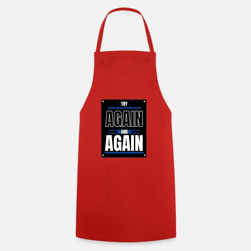 Try again - Cooking Apron - red