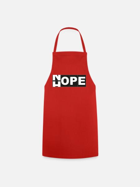 Hope Nope - Kochschürze - Rot
