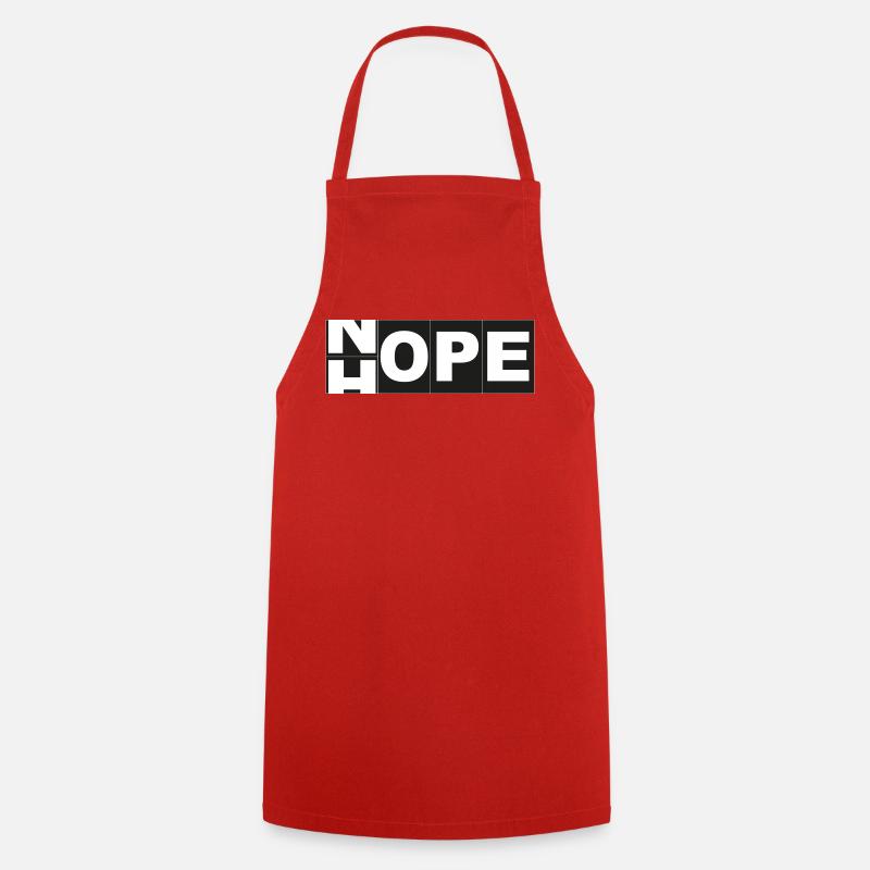 Hope Nope - Cooking Apron - red