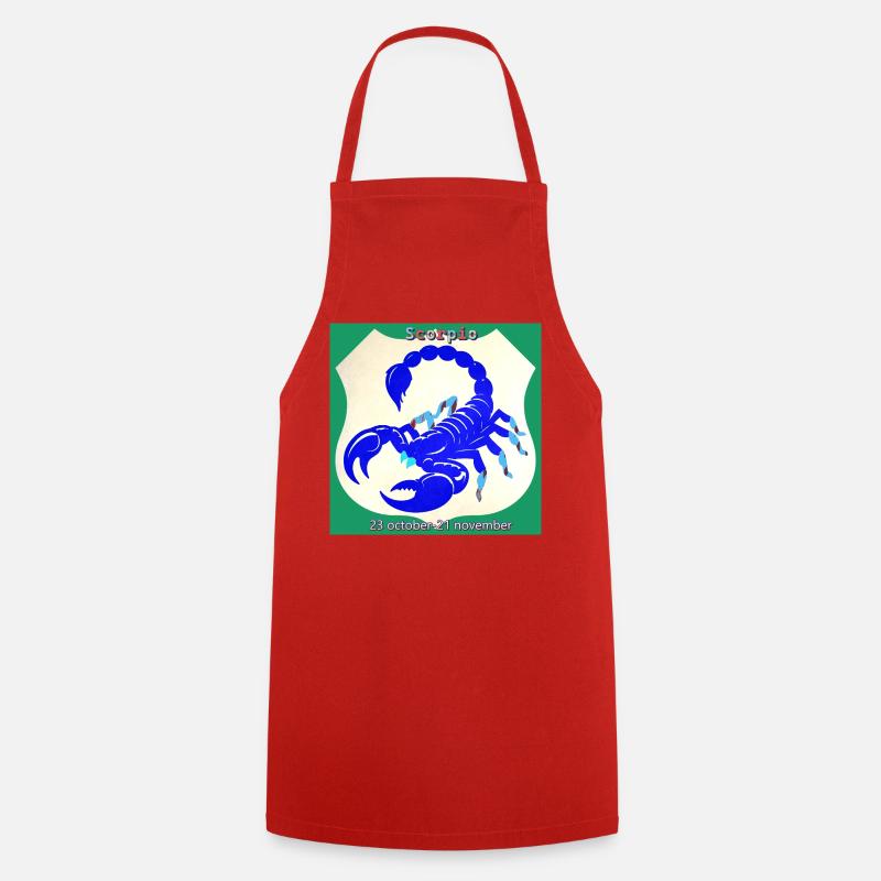 scorpion - Cooking Apron - red