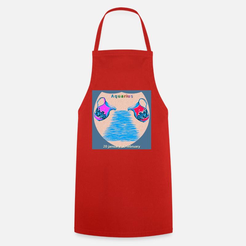 Verseau - Tablier de cuisine - rouge