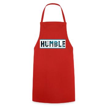 Humble Ocean Tropique Palmes - Tablier de cuisine - rouge - Devant - AI Model Male 185 dark (185cm)