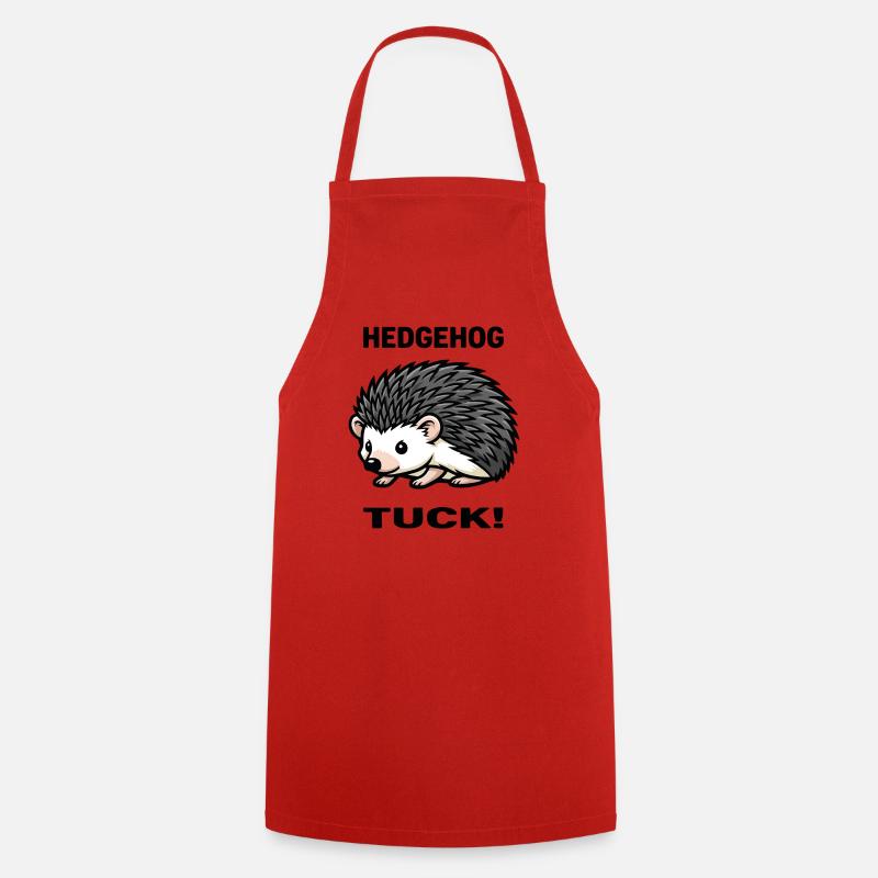 Hedgehog Hedgehog Hedgehog Thorns Garden - Cooking Apron - red