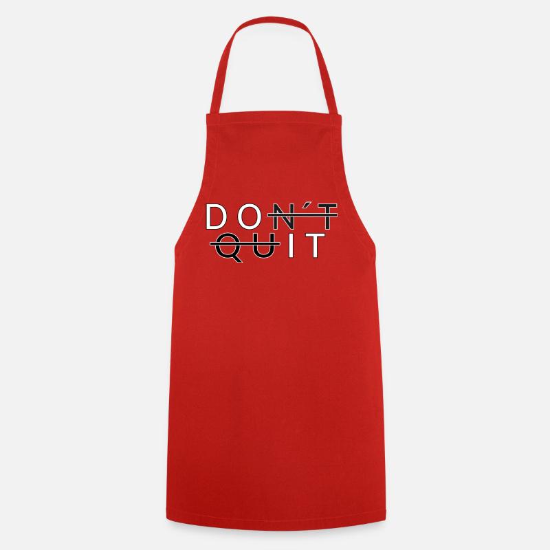 Don ́t Quit _Do It - Cooking Apron - red