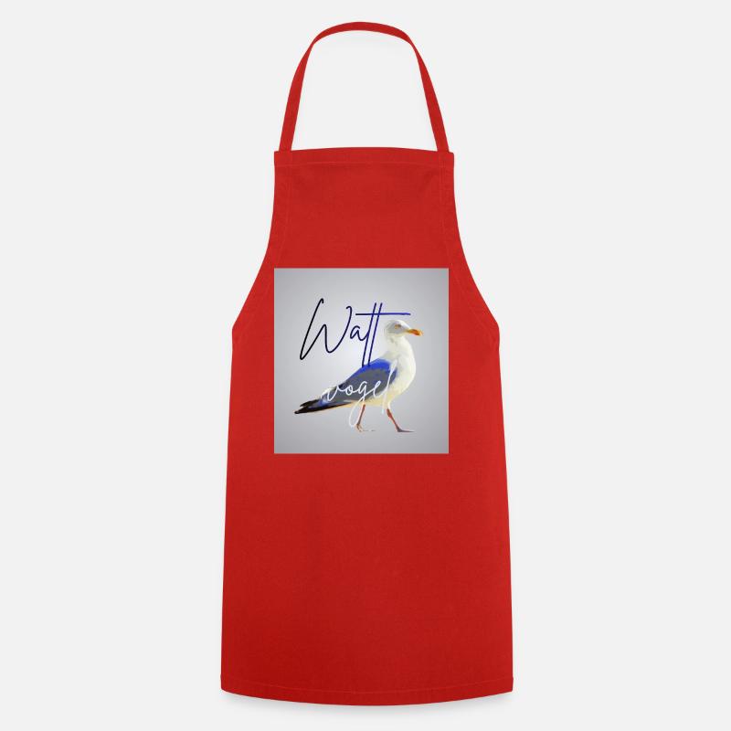 Wattvogel_3 - Cooking Apron - red