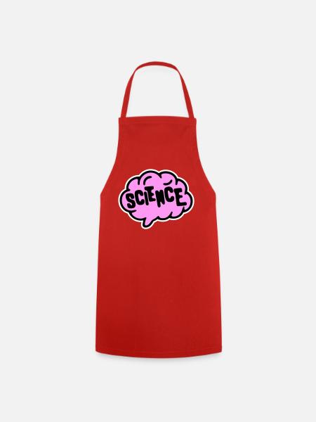 Science Wissenschaft Statement Nerd Bildung Spruch - Kochschürze - Rot