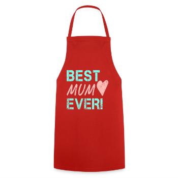 Meilleur cadeau d’anniversaire de maman pour Maman - Tablier de cuisine - rouge - Devant - AI Model Male 185 dark (185cm)