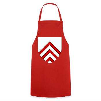 Wappen von Perche - Kochschürze - Rot - Vorne - AI Model Male 185 dark (185cm)