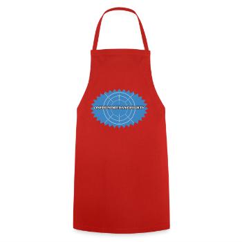 Cent quatre-vingts Target Retro - Tablier de cuisine - rouge - Devant - AI Model Male 185 dark (185cm)