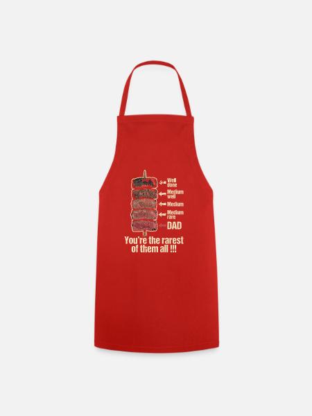 Rarest Dad Grillspieß Humor - Kochschürze - Rot