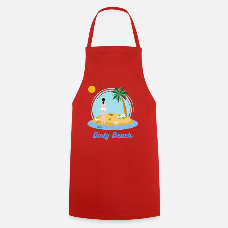 Plage Sale - Tablier de cuisine - rouge