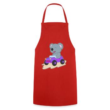 Koala Auto - Kochschürze - Rot - Vorne - AI Model Male 185 dark (185cm)