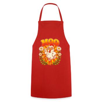 Motif de paix de la perdrix du soleil - Tablier de cuisine - rouge - Devant - AI Model Male 185 dark (185cm)