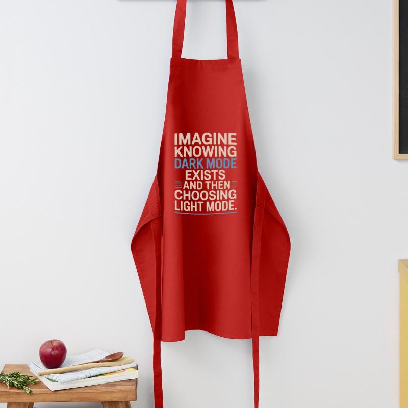 Le mode sombre existe Programmeur IT Nerd Coder Office Tablier de cuisine