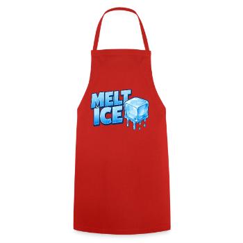 Schmelzendes Eis Cartoon Design - Kochschürze - Rot - Vorne - AI Model Male 185 dark (185cm)