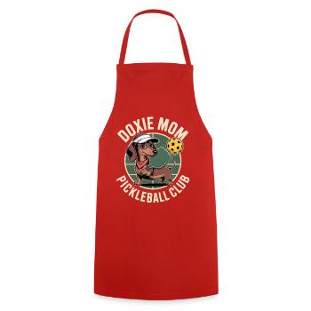 Dachshund Mama Club - Cooking Apron - red - Front - AI Model Male 185 dark (185cm)