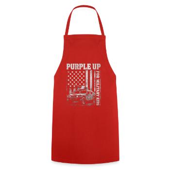 Violet pour les enfants militaires Camion Militaire Kid - Tablier de cuisine - rouge - Devant - AI Model Male 185 dark (185cm)