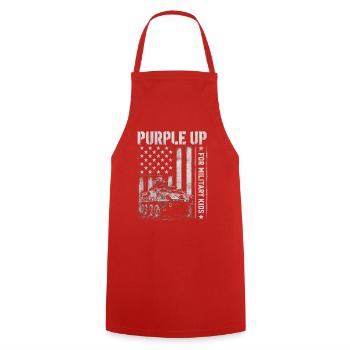 Violet pour les enfants militaires APC Enfant militaire - Tablier de cuisine - rouge - Devant - AI Model Male 185 dark (185cm)