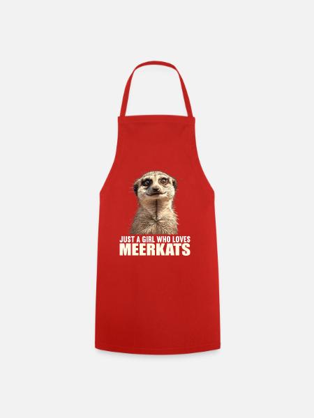 Meerkat Erdmännchen - Kochschürze - Rot