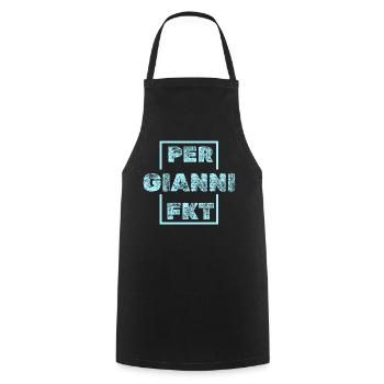 Cadeau pour Gianni - Tablier de cuisine - noir - Devant - AI Model Male 185 dark (185cm)
