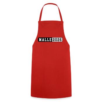 Malle 2026 - Tablier de cuisine - rouge - Devant - AI Model Male 185 dark (185cm)