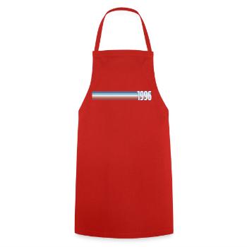 Café Vintage 30 Ans Trentaine Fête 1996 - Tablier de cuisine - rouge - Devant - AI Model Male 185 dark (185cm)
