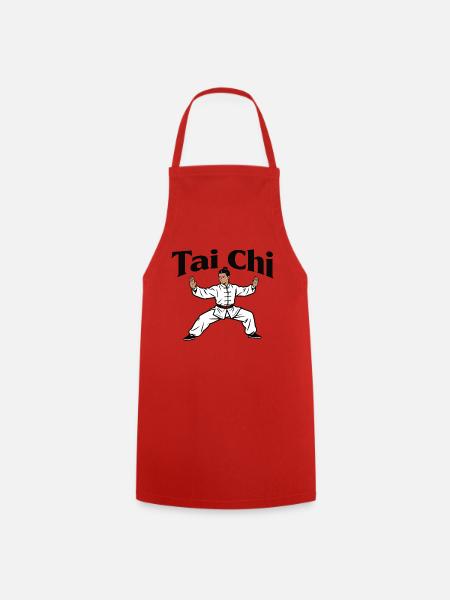Tai Chi - Kochschürze - Rot