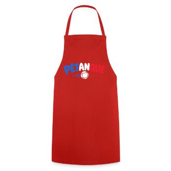 Pétanque Arc en Couleurs - Tablier de cuisine - rouge - Devant - AI Model Male 185 dark (185cm)