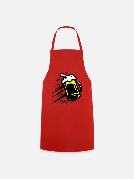 Bier Bierkrug Symbol - Kochschürze - Rot