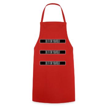 Do It For Yourself Inspirierend Selbstliebe Zitat - Kochschürze - Rot - Vorne - AI Model Male 185 dark (185cm)