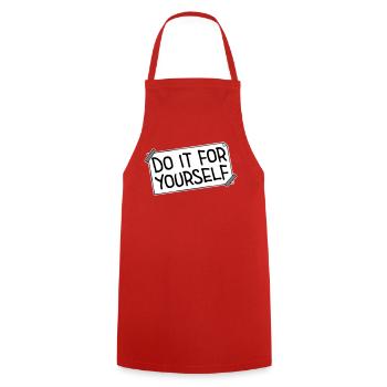 Do It For Yourself Inspirierend Selbstliebe Zitat - Kochschürze - Rot - Vorne - AI Model Male 185 dark (185cm)