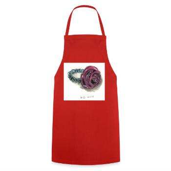 Rose Bracelet - Tablier de cuisine - rouge - Devant - AI Model Male 185 dark (185cm)