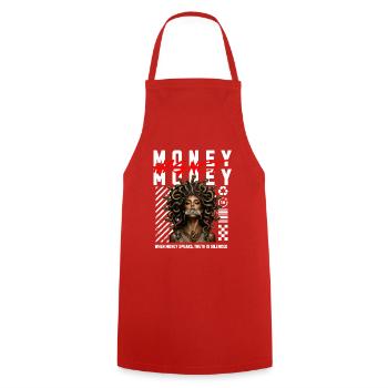 Medusa greek - Cooking Apron - red - Front - AI Model Male 185 dark (185cm)