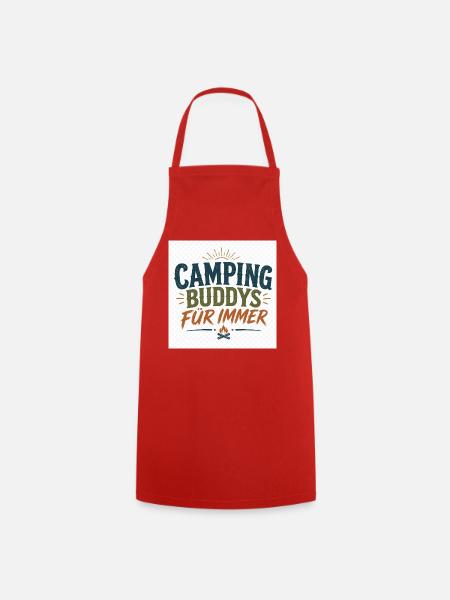 Camping Buddys Für Immer - Kochschürze - Rot