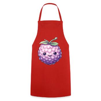 Blackberries Motif Berries Carnival Carnival Costume - Cooking Apron - red - Front - AI Model Male 185 dark (185cm)