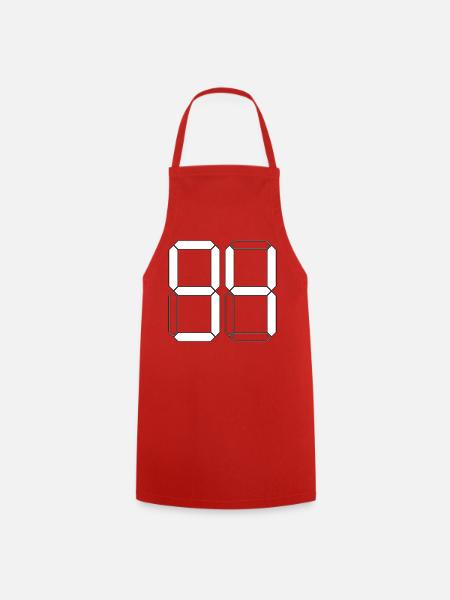 NUMMER 94 Vierundneunzig Geschenk Digital - Kochschürze - Rot