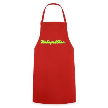 Unkaputtbar / Lustiges T-Shirt für jeden Tag - Tablier de cuisine - rouge - Devant - AI Model Male 185 dark (185cm)