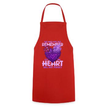 L’esprit ne se souvient peut-être pas, mais - Tablier de cuisine - rouge - Devant - AI Model Male 185 dark (185cm)