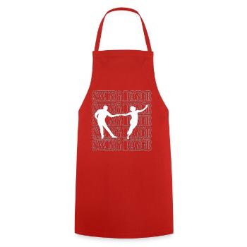 Musique Swing Swing - Tablier de cuisine - rouge - Devant - AI Model Male 185 dark (185cm)