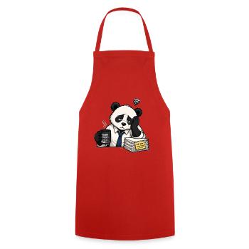 WORK_MODE_LOADING - Tablier de cuisine - rouge - Devant - AI Model Male 185 dark (185cm)